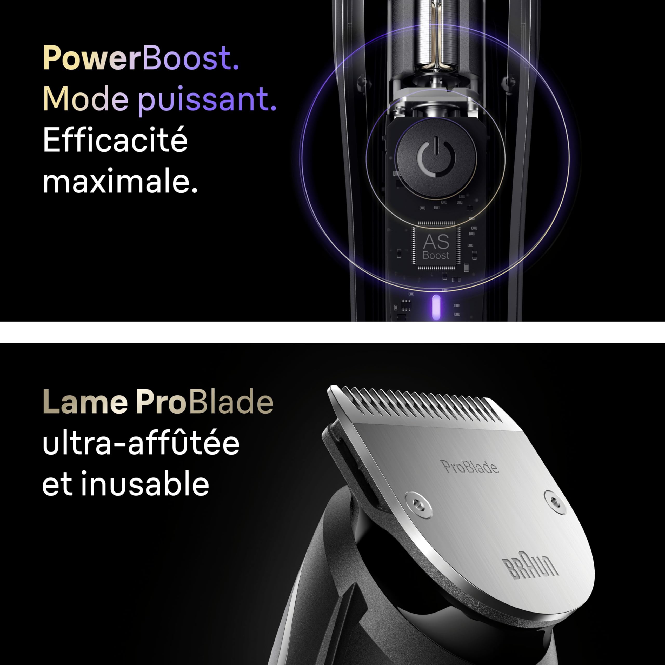 Braun Tondeuse A Barbe Electrique Pour Hommes Series 9 BT9565, Titane, Etanche, Coffret De Rasage Avec +14 Outils De Barbier, Lame Pro Blade, 52 Longueurs Pour Raser Le Visage, Kit Avec Accessoires