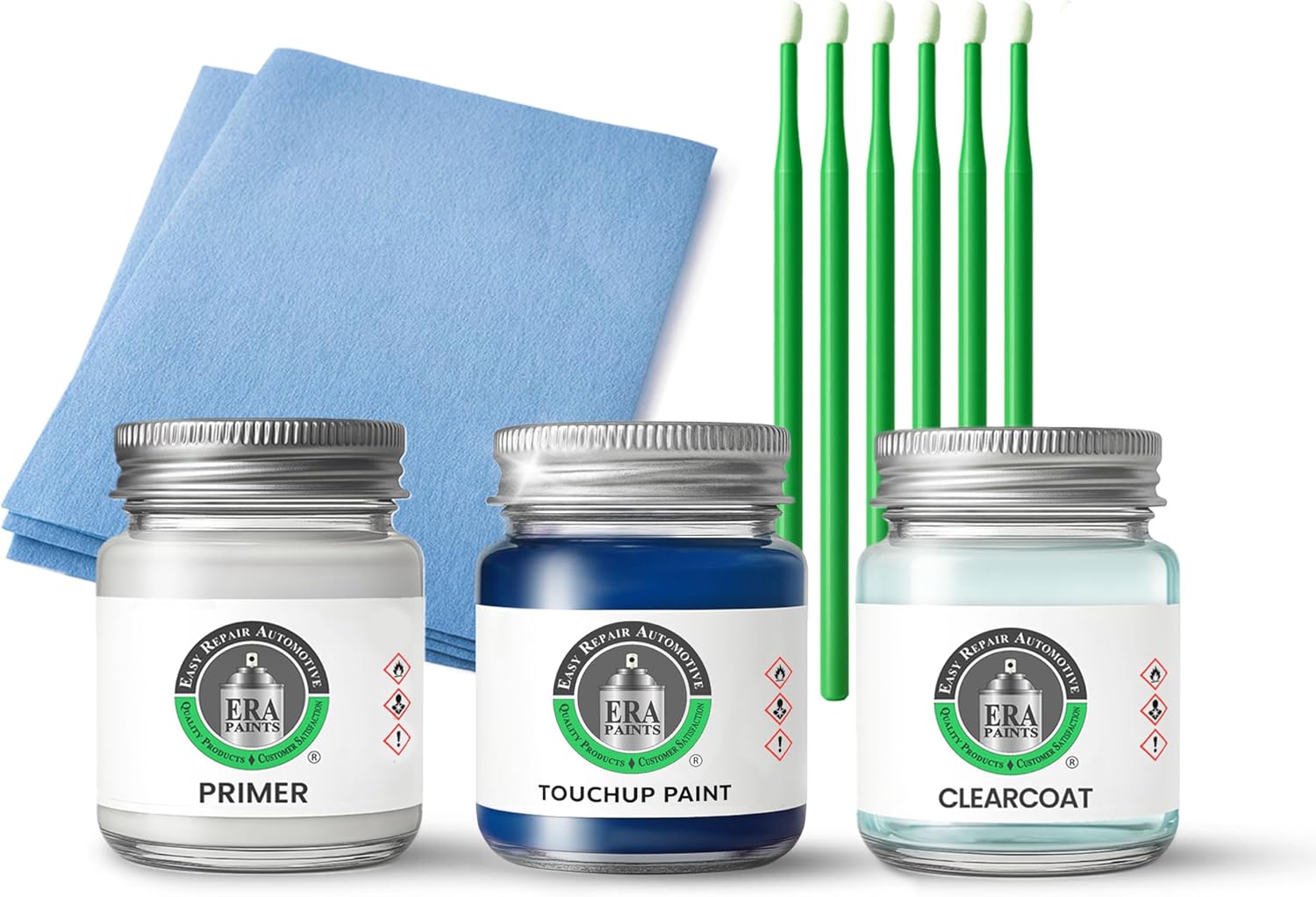 ERA Paints - 813/5813 - Galaxy Blue Metallic for MERCEDES-BENZ Exact OEM Color Match Automotive Touch Up Paint for Cars - Scratch & Chip Repair for Metal & Plastic - Premium Kit - Made in USA