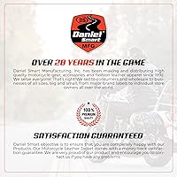 Vista 6 de Daniel Smart - Chaqueta de motocicleta para hombre, resistente al agua y duradera, para todas las estaciones, deportiva de malla blindada