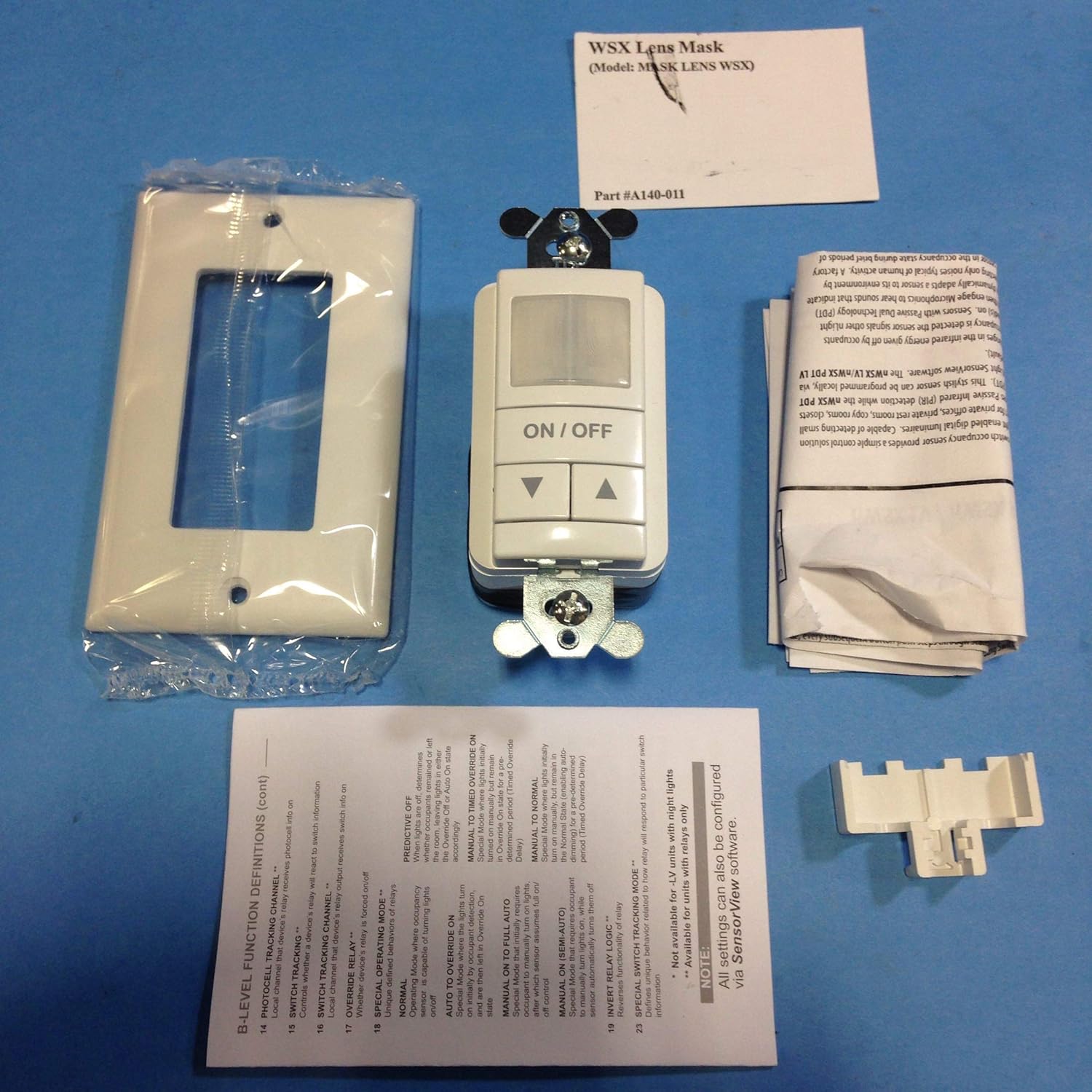 Sensor Switch NWSXPDTLVDXWH Wall Switch Sensor, Dual Technology, White