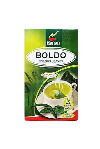 Miniatura 3 de Hanan Peruvian Secrets Boldo - Té de hierbas  Boldo 100% natural  25 bolsas de té  Actúa naturalmente como un laxante diurético y suave  Promueve