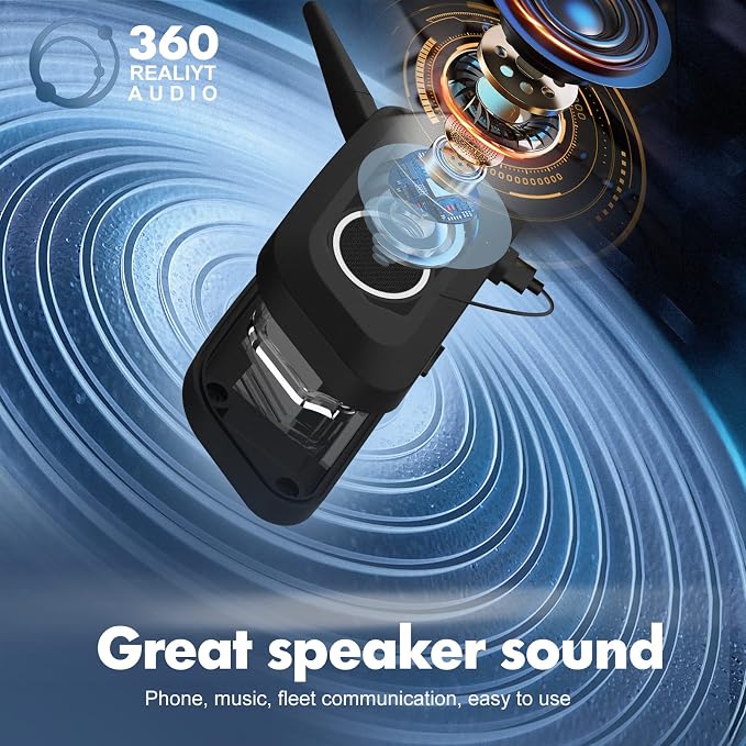 Intercomunicador V6 para casco moto, sistema full duplex, 2 unidades miniatura 2
