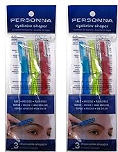 Personna Eyebrow Shapers 3 Count (2 Pack)