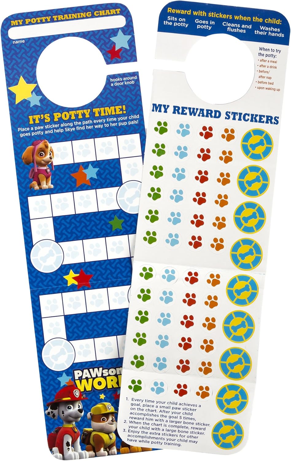 nickelodeon-brandclub-nickelodeon-paw-patrol-potty-training-reward-kit-door-hang-version for Free Printable Paw Patrol Potty Chart Nickelodeon - Brandclub - Nickelodeon Paw Patrol Potty Training Reward Kit, Door Hang Version for Free Printable Paw Patrol Potty Chart