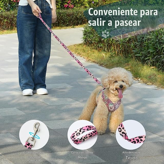 Foto 6 de 7 de Pawaboo Conjunto de arnés y Correa Ajustable para Perros pequeños