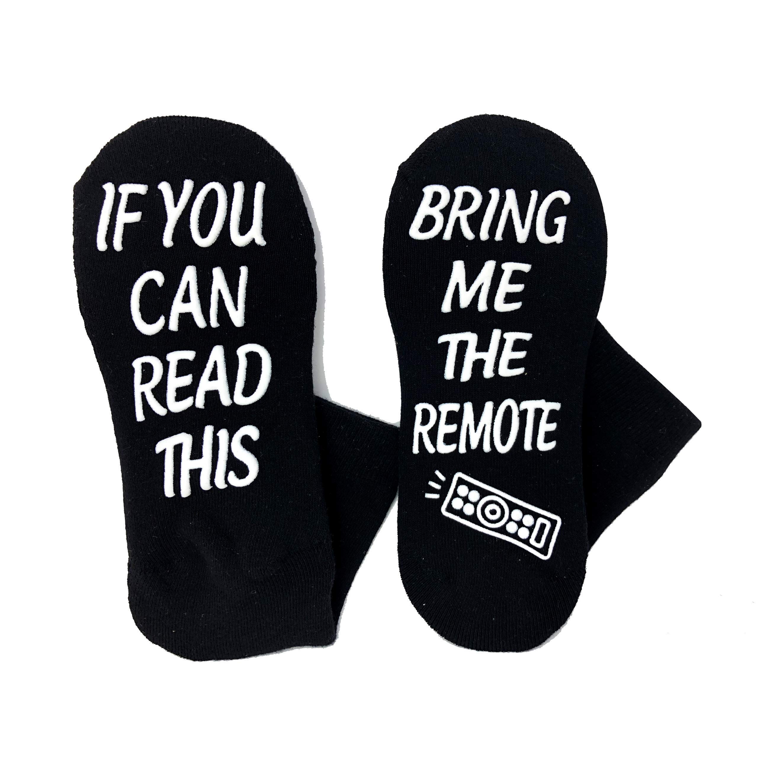 SILLY OBSESSIONSIf You Can Read This Funny Socks for Men & Women, Mom & Dad, Get Well Soon Socks.