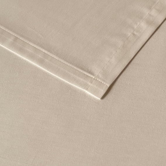 BELLA MAISON Basic Ranforce Plain 100% Cotton Ranforce Sheet, Cream, King Size (260x280 cm)