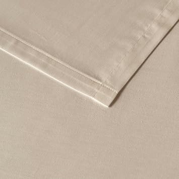 BELLA MAISON Basic Ranforce Plain 100% Cotton Ranforce Sheet, Cream, King Size (260x280 cm)