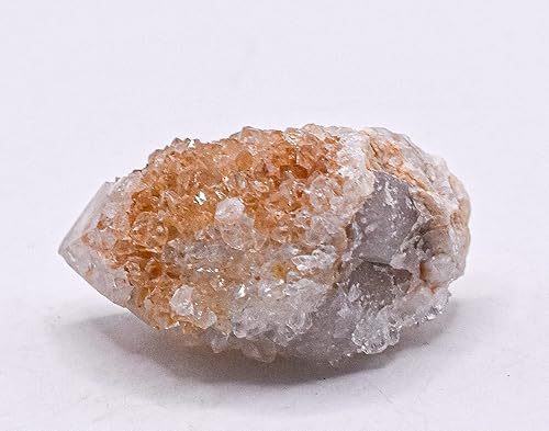 Miniatura 5 de 60 ct 1.260in naranja claro cactus cuarzo punta áspera racimo piedras preciosas brillantes cristal mineral crudo espécimen - S. África