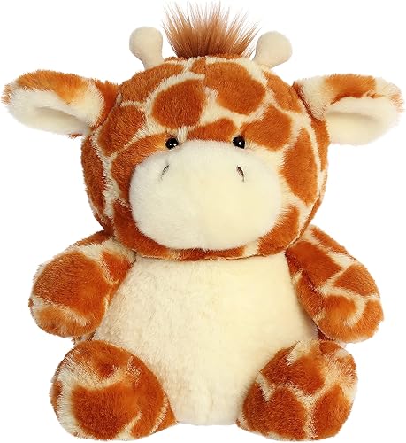 Aurora® Adorable Stubez™ Tops Giraffe™ Animal de peluche - Sobrecarga de Cuteness - Diversión sin fin - Marrón 11 pulgadas