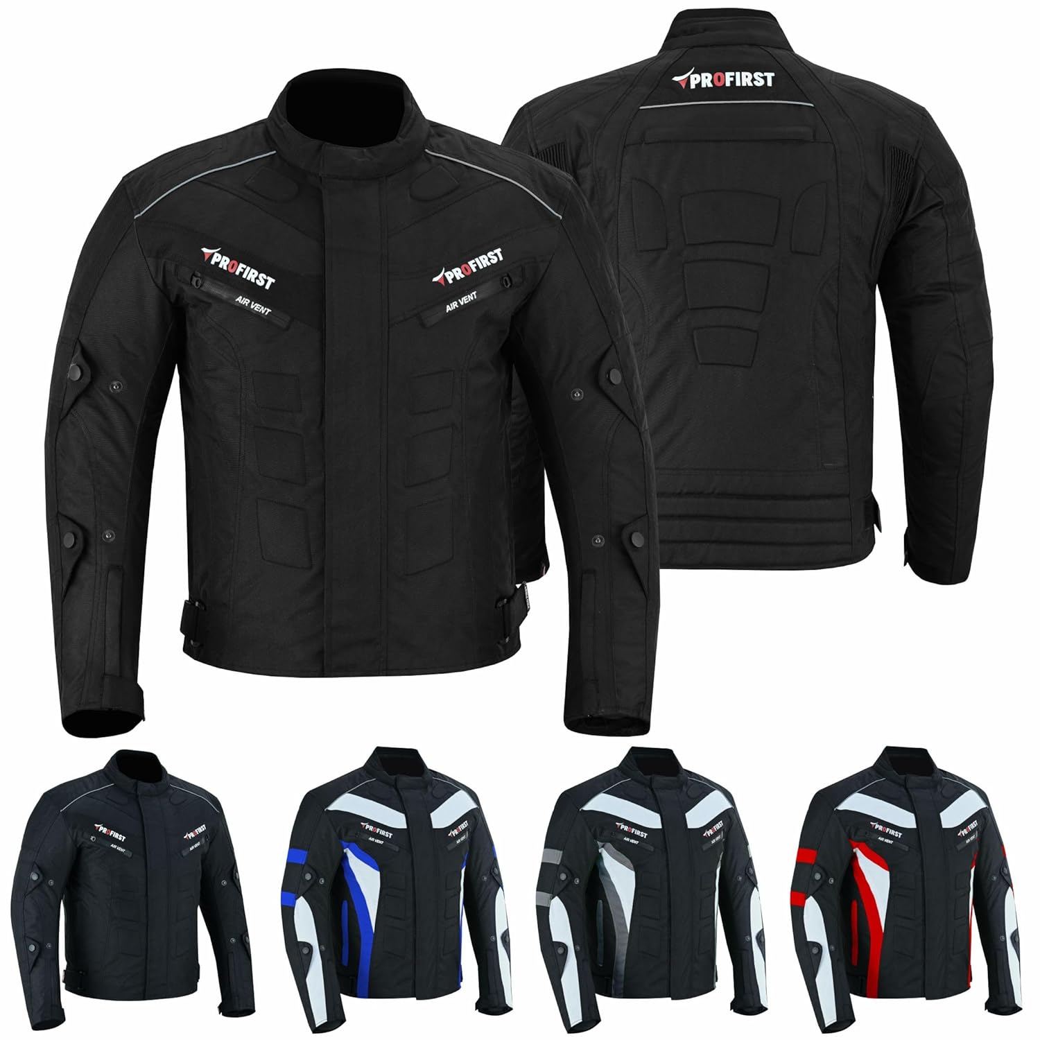 PROFIRST Motorbike Mens Riding Jacket Motorcycle Jacket for Men Waterproof Jacket CE Armored Protection