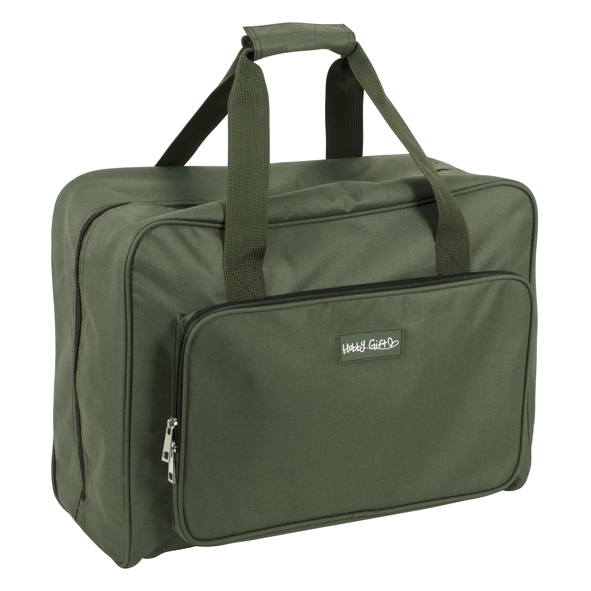 Hobby Gift Nähmaschinentasche Polyester Gepolsterte Tragetasche Extra Zubehör Aufbewahrung 21 x 47 x 33cm, Khaki