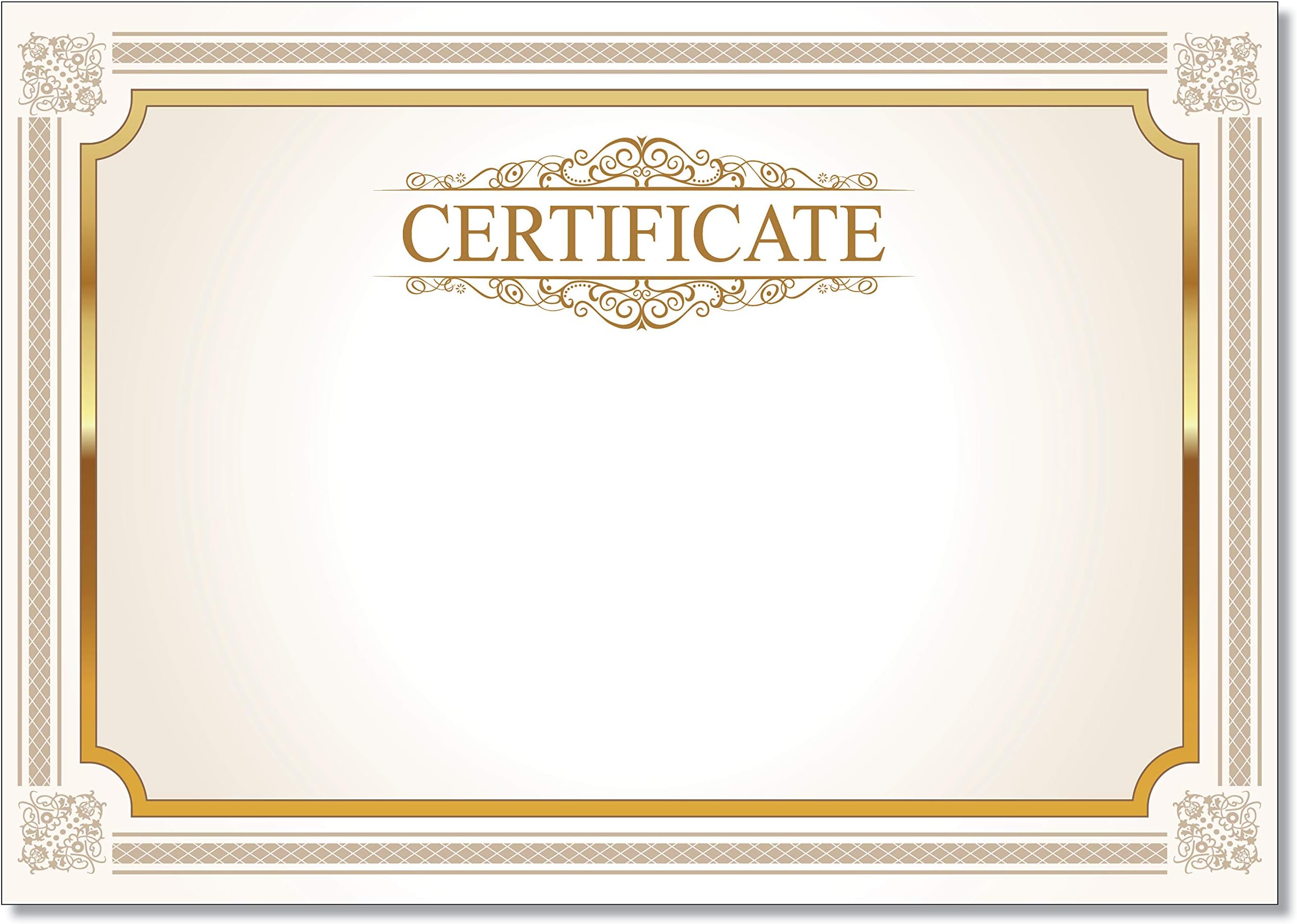 Computer Craft Certificate Papers with Foil Seals 90gsm A4 Green Wave ...