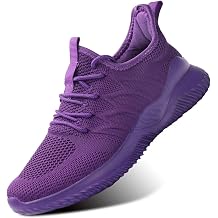 Womens Ladies Walking Running Shoes Slip On Lightweight Casual Tennis Sneakers Girls Kids Zapatos de Mujer Purple