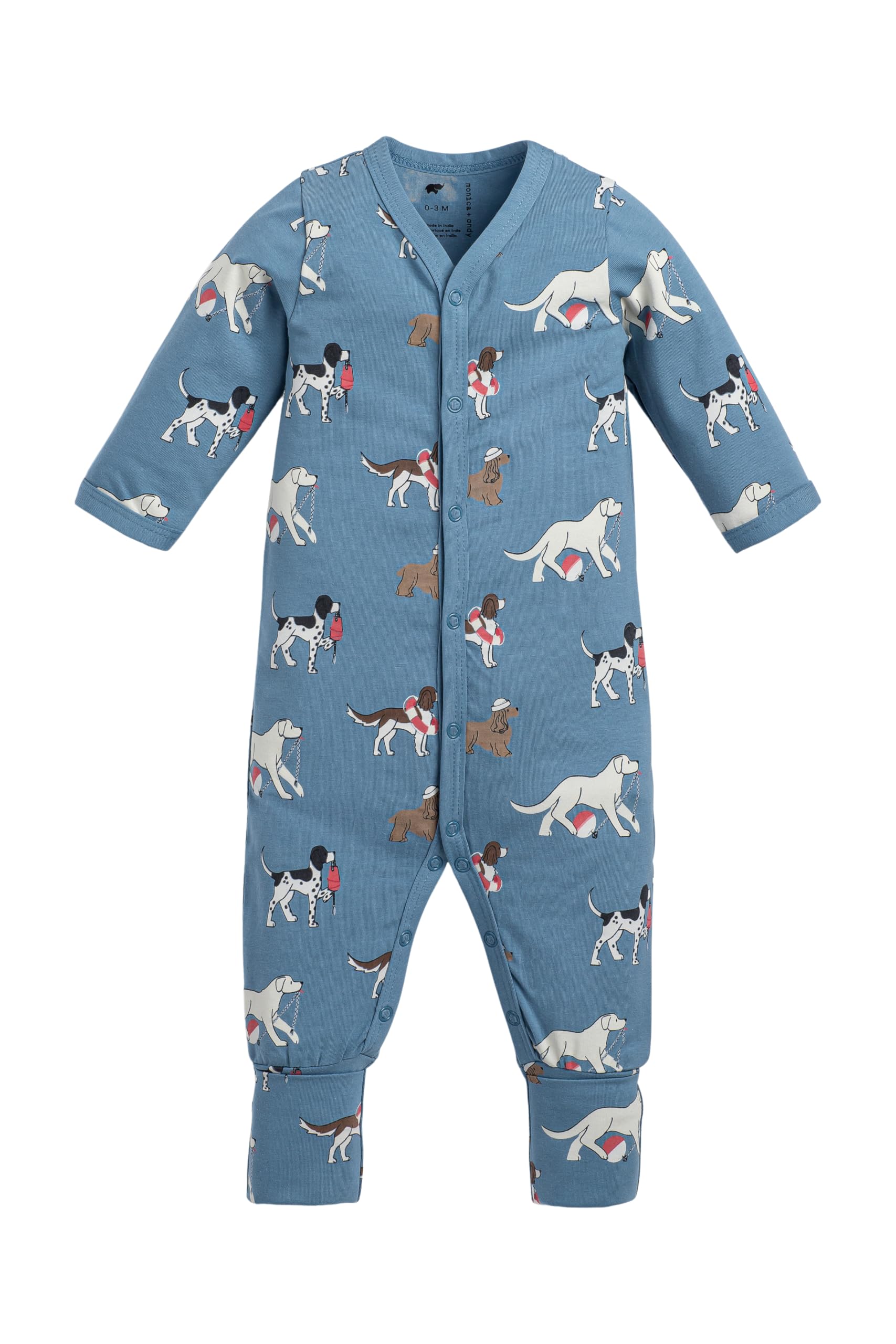 monica + andy On the Go Baby One Piece, 100% Organic Baby Clothes for Girls &amp; Boys, Sizes For Preemie, Newborn, &amp; Infant