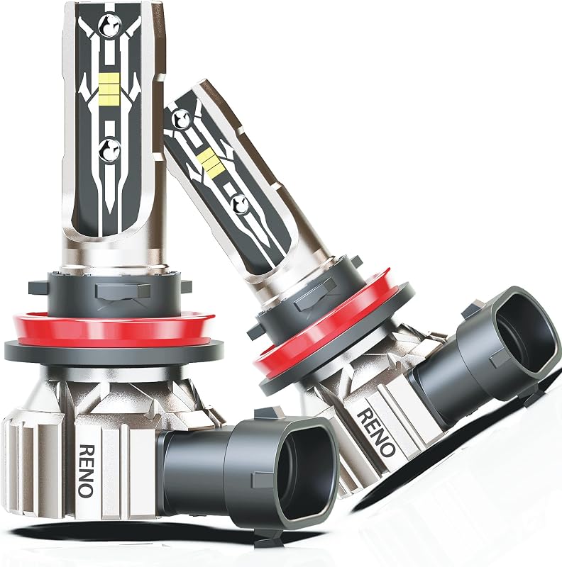 Lâmpadas de neblina RENO H11/H9/H8 brancas para ATV e UTV – 2 unidades