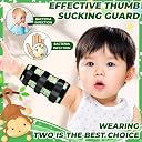 Threlaco 2 Pack Thumb Sucking Stop for Kids Toddlers Nail Biting Treatment Finger Sucking Deterrent Guard Prevention Anti Nose Picking Pediatric Elbow Immobilizer for Boys Girls 2-8 Years (Animal) gallery image