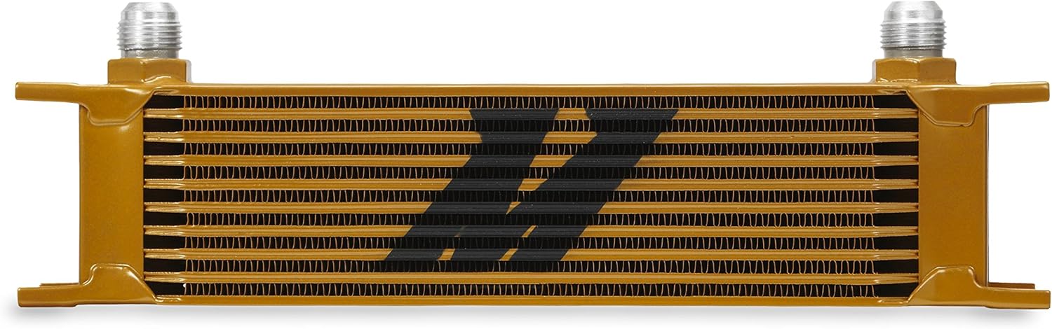 Mishimoto MMOC-10RD Universal 10 Row Oil Cooler, Red