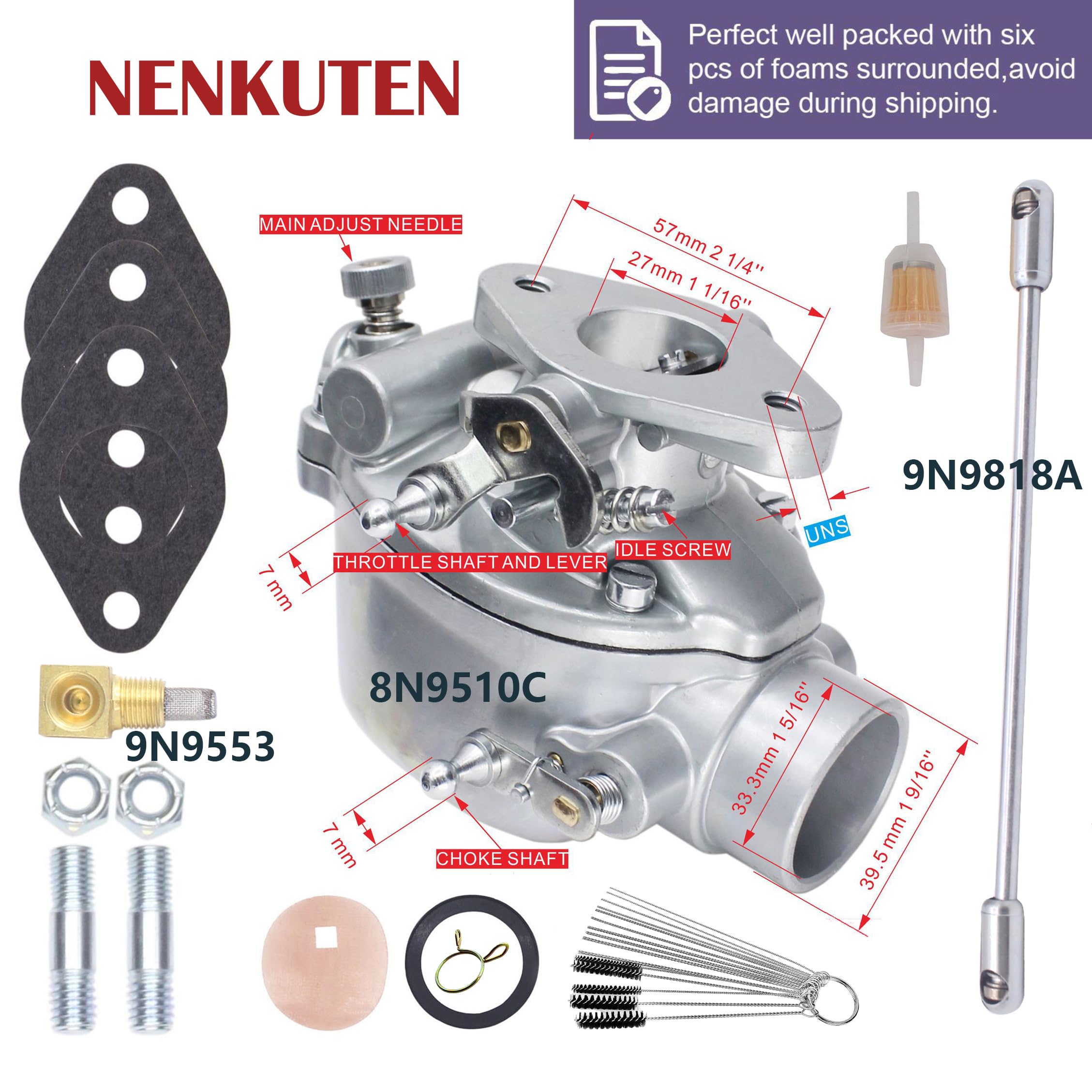 Kit Riparazione Carburatore Completo Per Modelli Trattore Ford - Foto 9