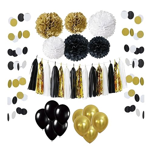 Gold Decorations For Party Amazon Co Uk