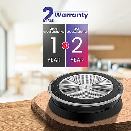 Miniatura 7 de EPOS - Sennheiser Expand 30 Altavoz Bluetooth portátil - Paquete global Teck con paño de microfibra GTW - Compatible con equipos, Zoom, Webex,