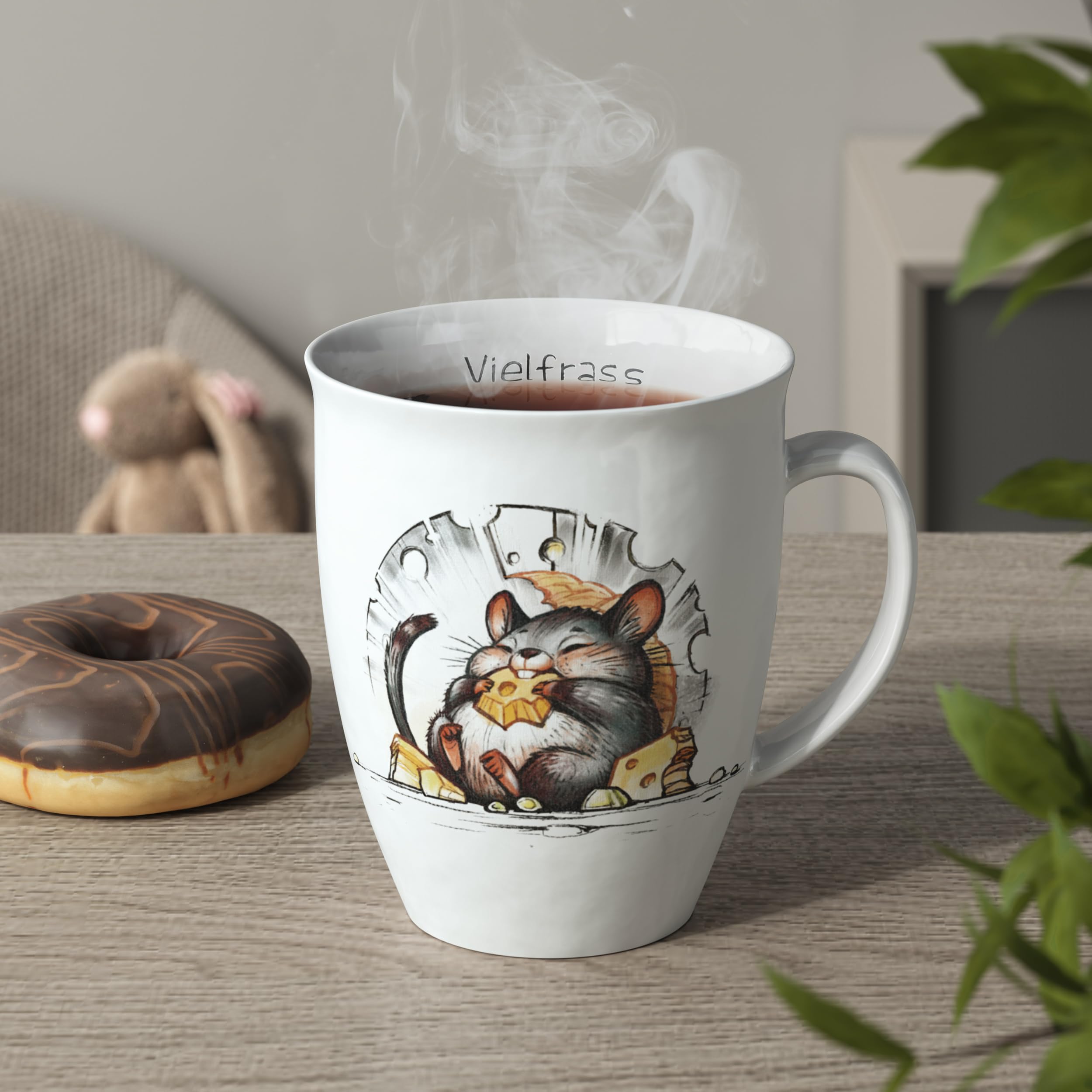 Tazza Caffè con Piattino in Porcellana Funny Dogs Konitz | Vizi & Sfizi - Belgarbo sas