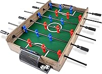Vista 1 de Juego de futbolín de mesa GoSports de 32 pulgadas - Roble o Negro Tabletop, Foosball, Oak, Black