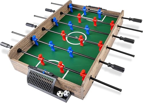 GoSports 32 Inch Tabletop Foosball Game Set - Oak or Black GoSports 32 Inch Tabletop Foosball Game Set - Oak or Black