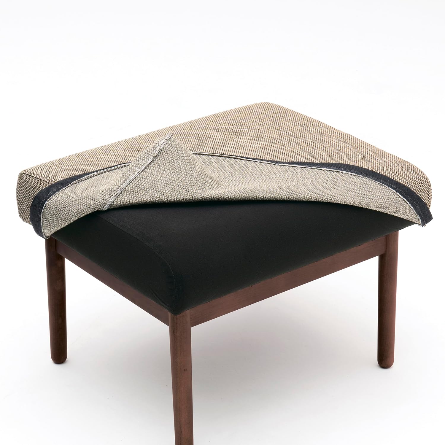 カリモク karimoku オットマン スツール ブラウン ヴィンテージ