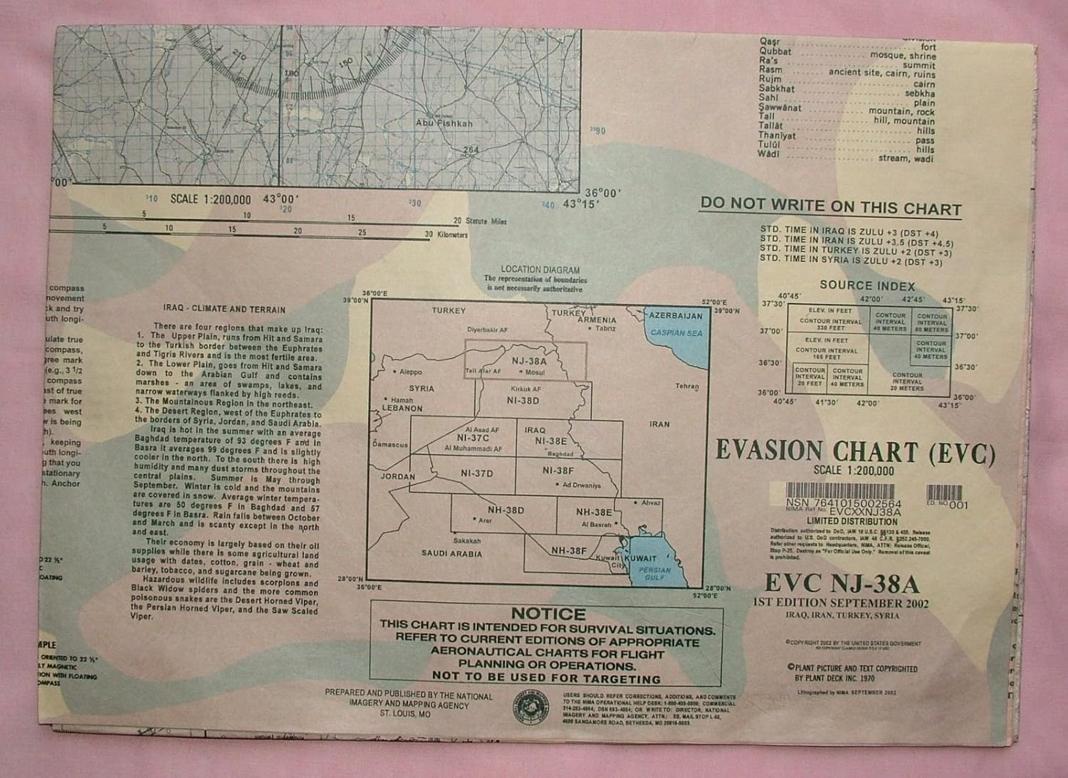 Amazon.com: Evasion Chart (EVC) EVC NI-38B 2ND EDITION FEBRUARY 2002 ...