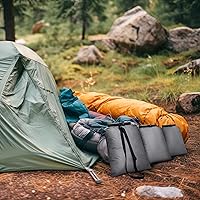 Vista 6 de Juego de bolsas secas impermeables de 15 L+ 8 L +5 L+4 L+3 L+ 2 L sacos ligeros y correa de hombro larga ajustable para kayak, rafting, canotaje