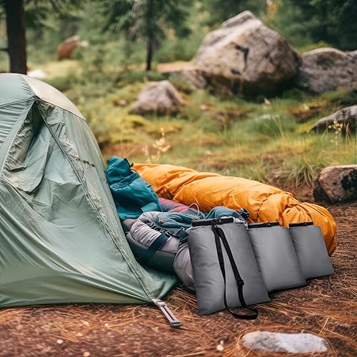 Miniatura 6 de Juego de bolsas secas impermeables de 15 L+ 8 L +5 L+4 L+3 L+ 2 L sacos ligeros y correa de hombro larga ajustable para kayak, rafting, canotaje