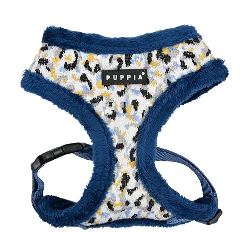 Puppia Huxley Arnés para perro, sobre la cabeza, cálido, invierno, estampado de leopardo