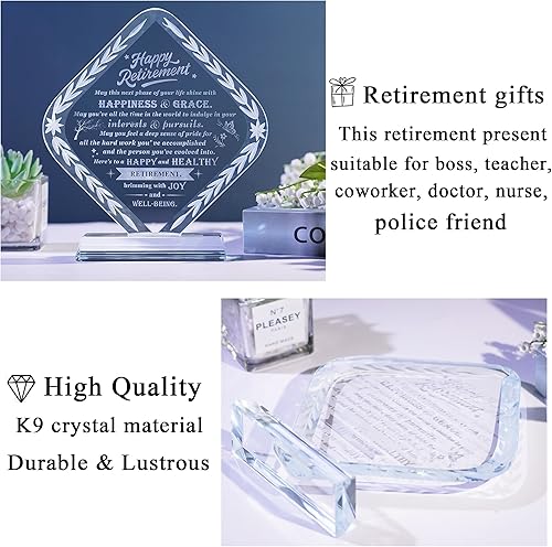 Miniatura 8 de Regalo de jubilación para mujeres y hombres, el mejor regalo de jubilación, recuerdo significativo, regalos de despedida para amigos, regalos de