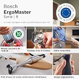 Bosch, MSM8M930, Hand Blender, ErgoMaster Series 8, 1500 Watt Motor, Intuitive Speed Control, Six-Blade Knife, Accessories Included, Stainless Steel - 13