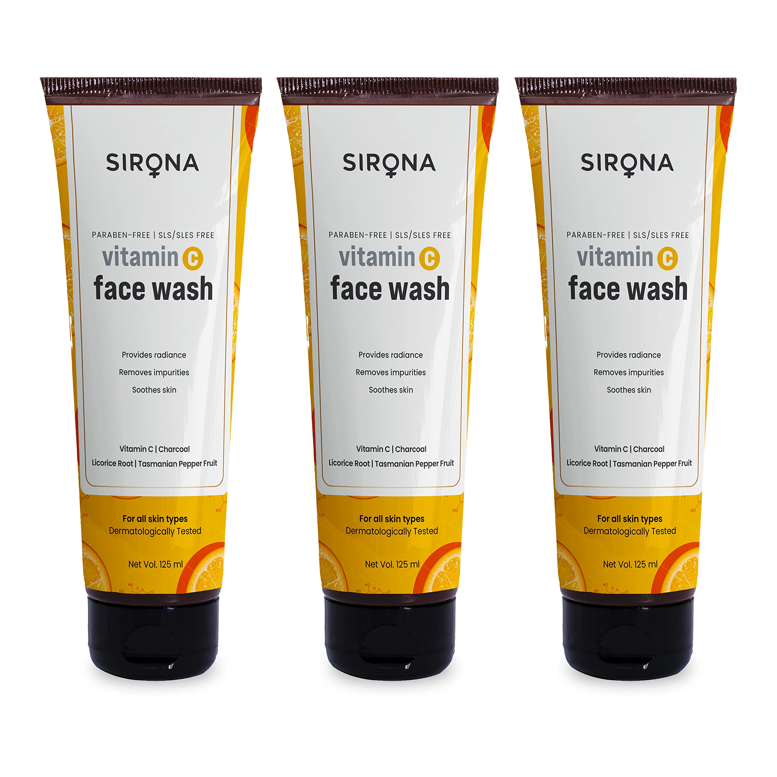 Buy Sirona C Face Wash for Men & Women 125 ml with Charcoal Licorice