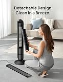 DREO 42 Inch Smart Tower Fan, 8.5m/s High-Velocity Cooling Fans, 9 Speeds Standing Fans for Bedroom, 25dB Silent Bladeless Electric Fan, 4 Modes, 90° Oscillating, 12H Timer, WiFi/Alexa/Remote Control - 7