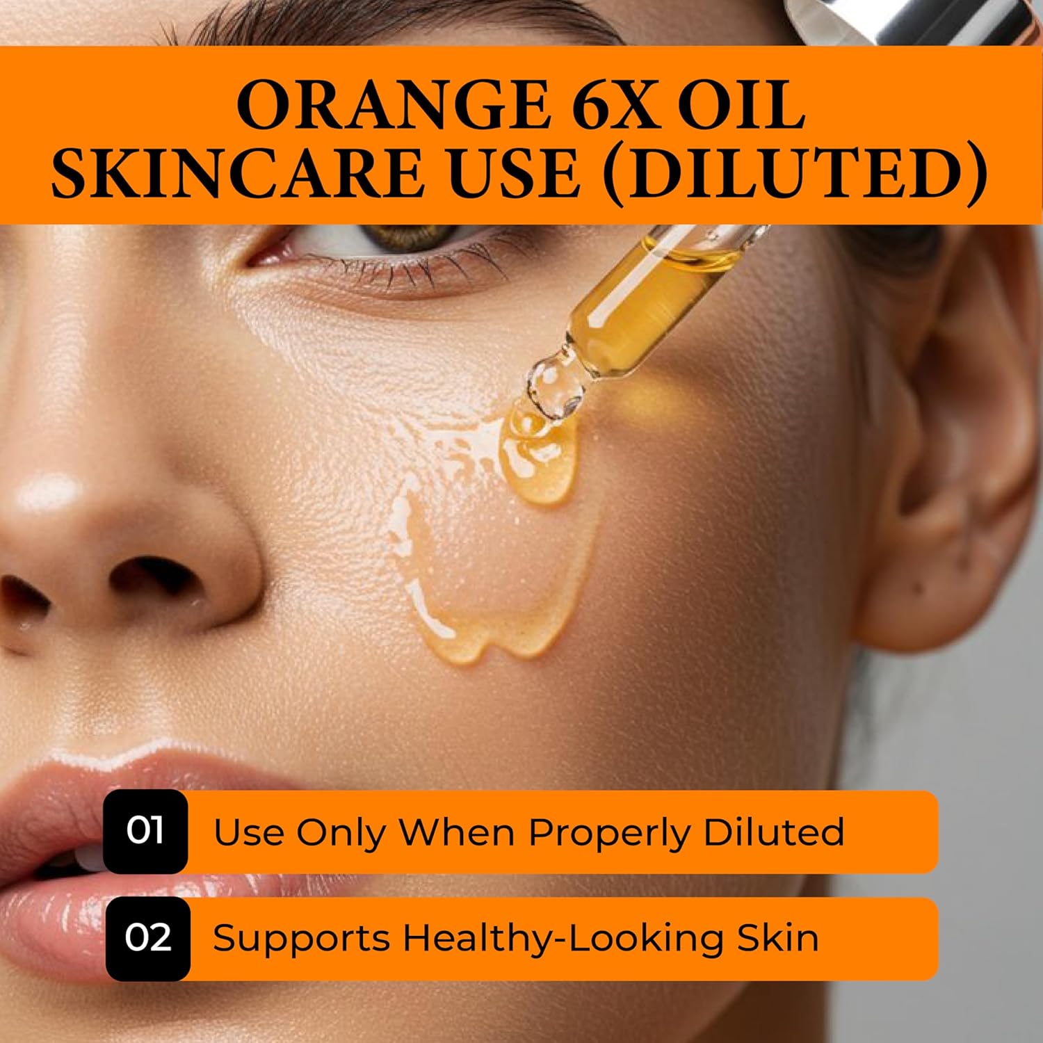 Orange 6X Essential Oil - Cold Pressed Citrus sinensis Peel Oil, Concentrated Citrus Aromatic Ingredient for Perfumery, Skincare, Haircare, Soap Making and Cosmetic Formulation - Brazil - 4 Fl Oz