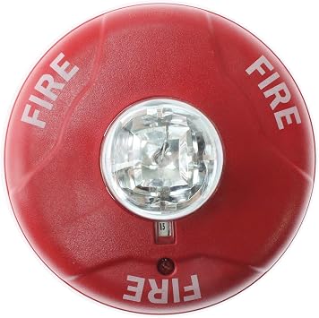 System Sensor SCR Selectacble Multi-Candela Strobe, Ceiling Mt, Red, 12/24Vdc