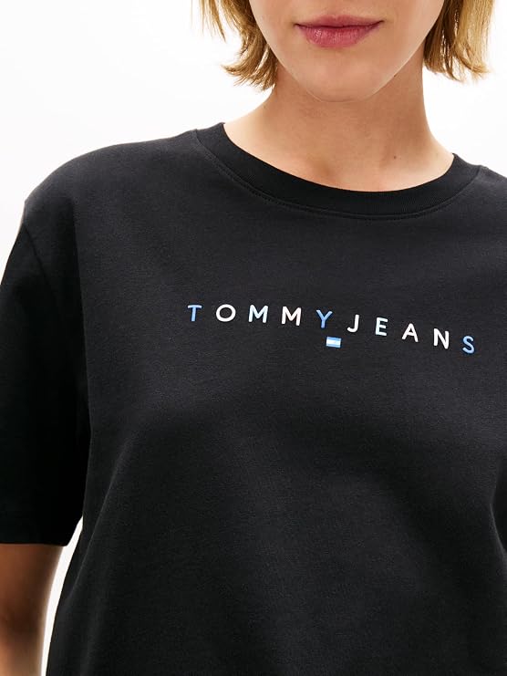 Tommy Hilfiger TJW RLX COLOR LINEAR SS TEE EXT T-shirt Kadın