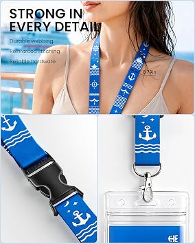 Avorast 5 Pack Cruise Lanyards for Ship Cards, Cruise Essentials