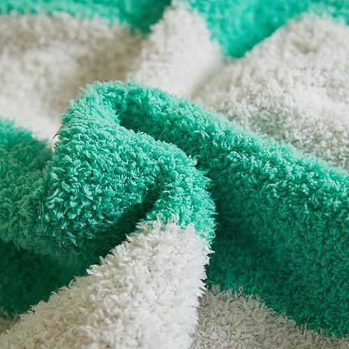 Miniatura 6 de Manta de microfibra mullida para sofá, reversible, acogedora y cálida para todas las estaciones, manta de felpa de lujo para cama