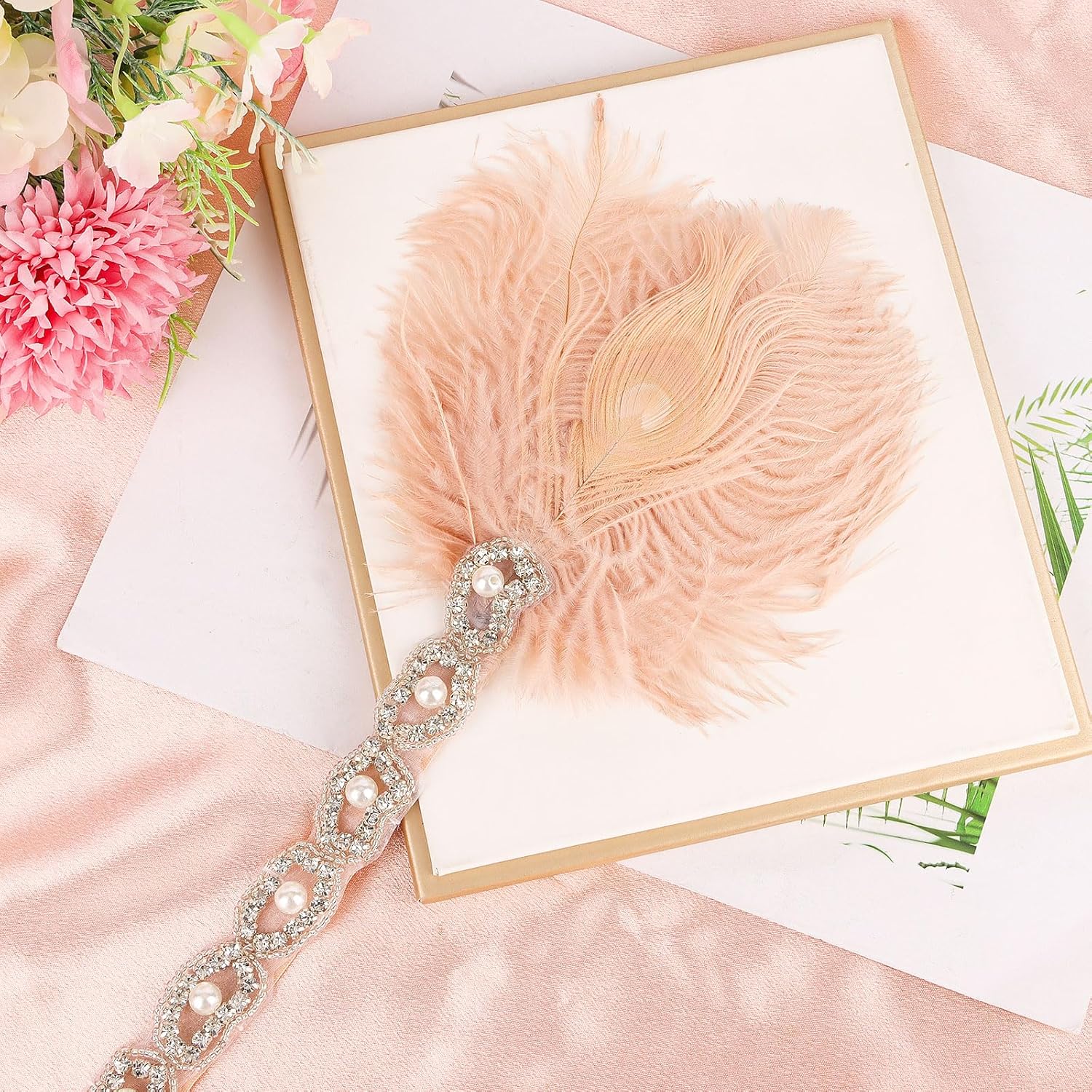 CURASA 1920s Flapper Headpiece Great Gatsby Cocktail Costume - Image 7