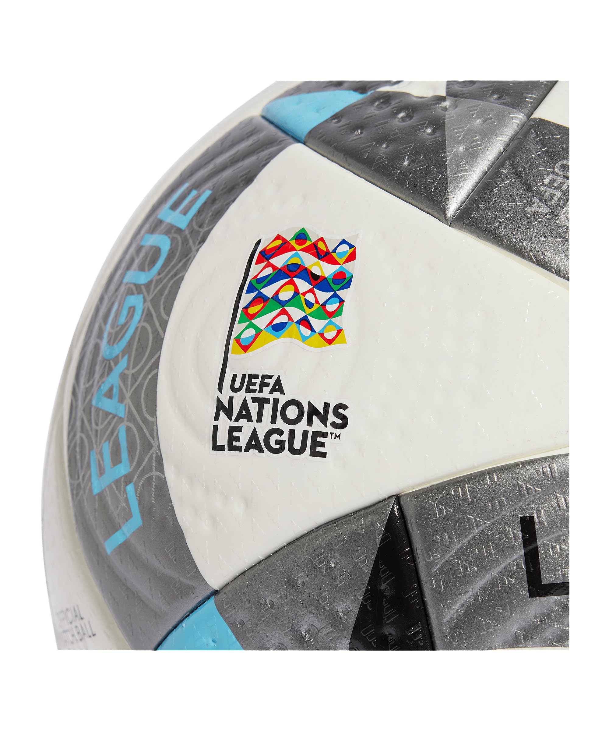adidas UEFA Nations League 24 Pro Ball IS7441, Unisex Footballs, Silver, 5 EU
