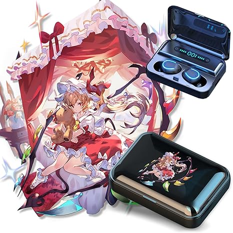 Amazon ワイヤレスイヤホン Bluetooth 5 0東方projectグッズ レミリア スカーレット フランドール スカーレット 十六夜咲夜 アニメ周辺商品 超軽量 Hi Fi 重低音 瞬時接続 左右分離型 フランドール スカーレット アニメ 萌えグッズ 通販