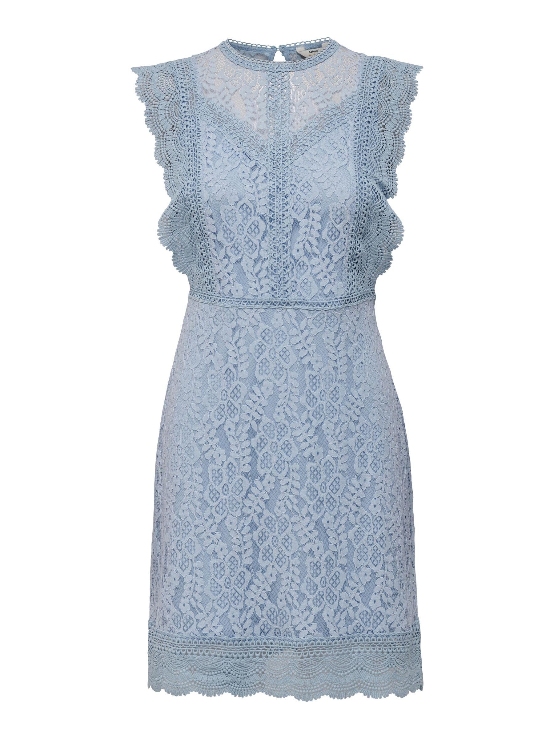 Only Onlnew Karo SL Lace Above Knee Dresswvn Vestidos Cortos para Mujer