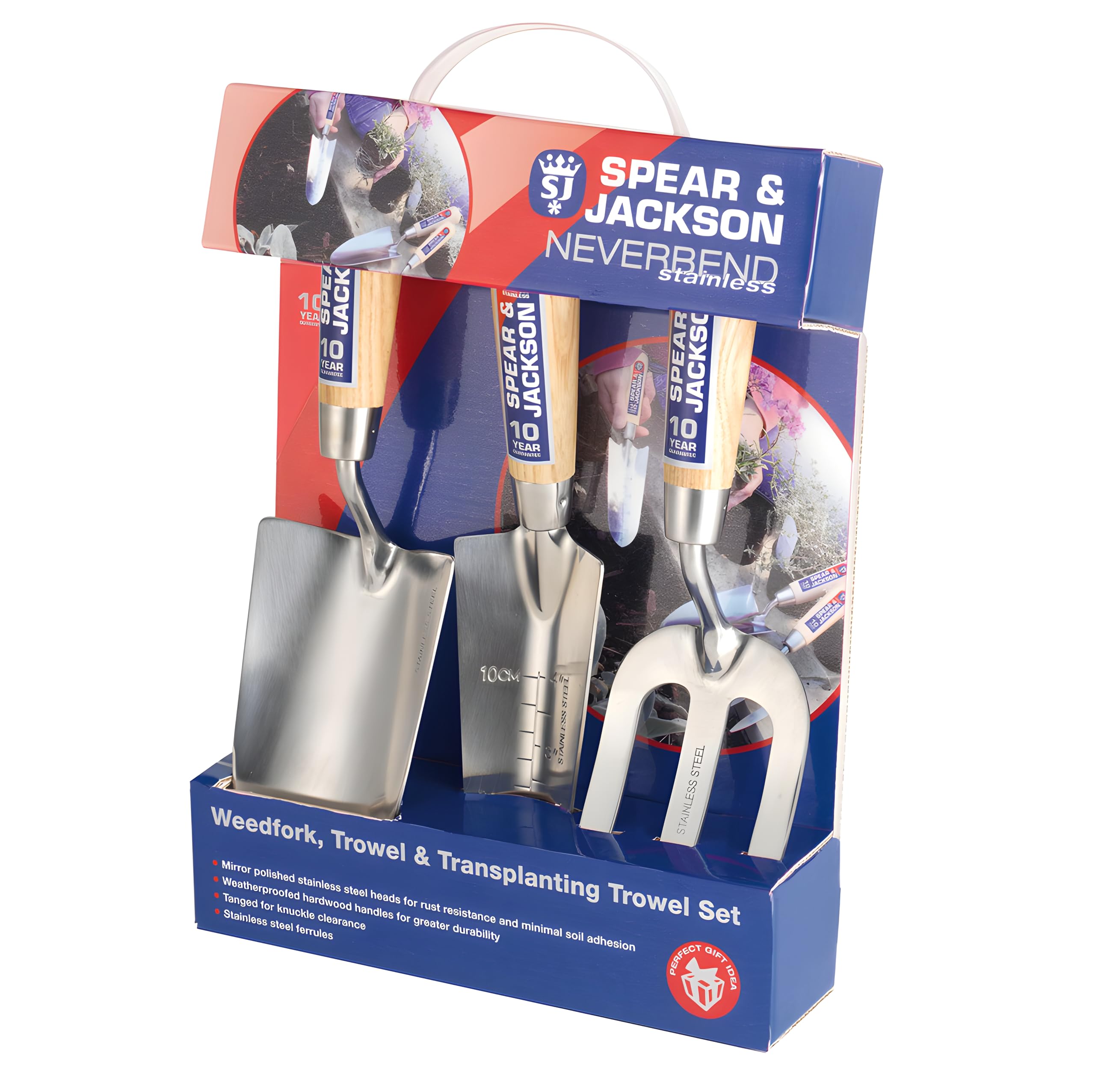 Spear & Jackson 3056GS Neverbend Stainless 3 Piece Garden Tool Gift Set