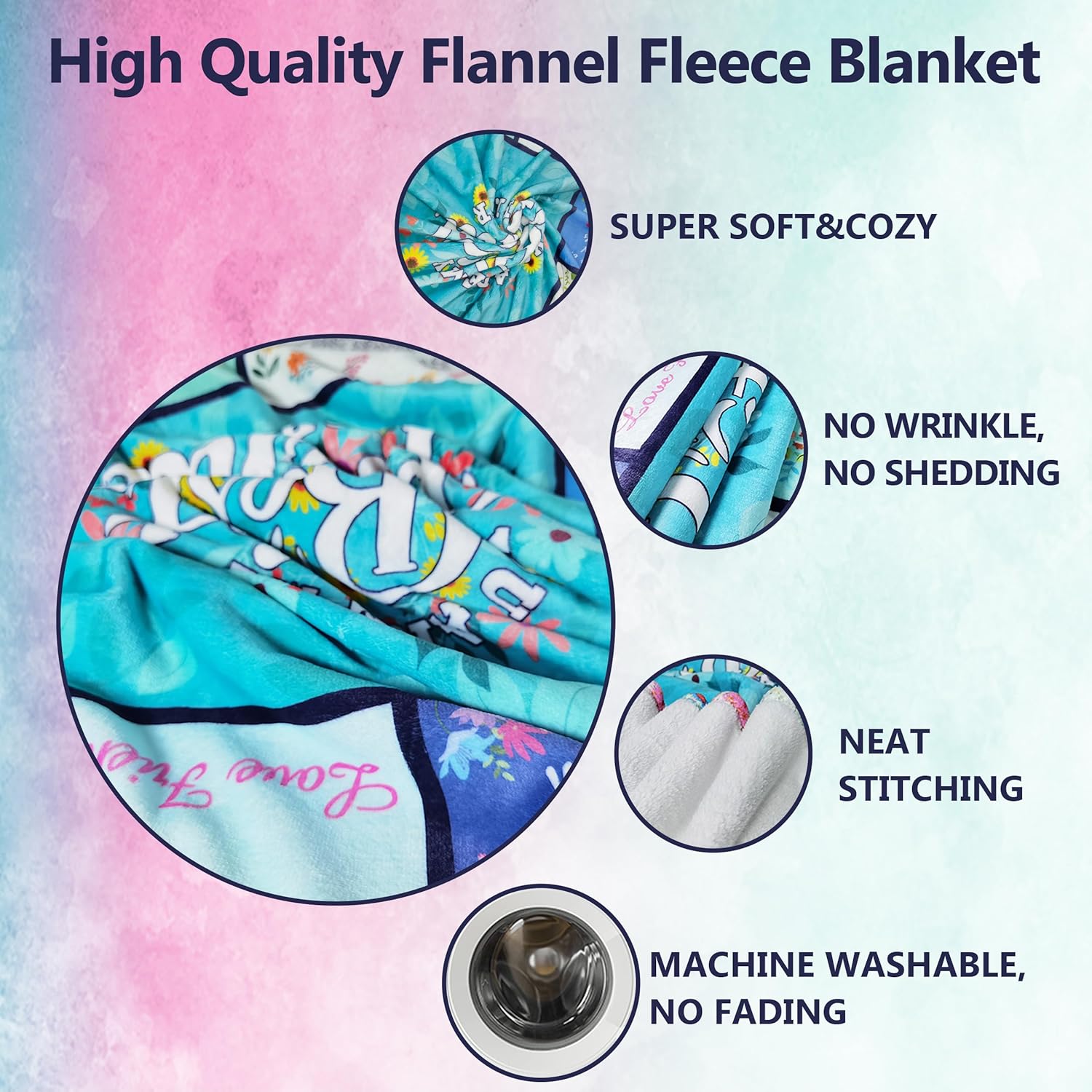 Best Friend Blanket, Birthday Gifts for Best Friend Women, Mothers Day Blanket Gift for Friend Bestie, Friendship Gifts for BFF, Bestie Throw Blanket 60"X50" - Image 6