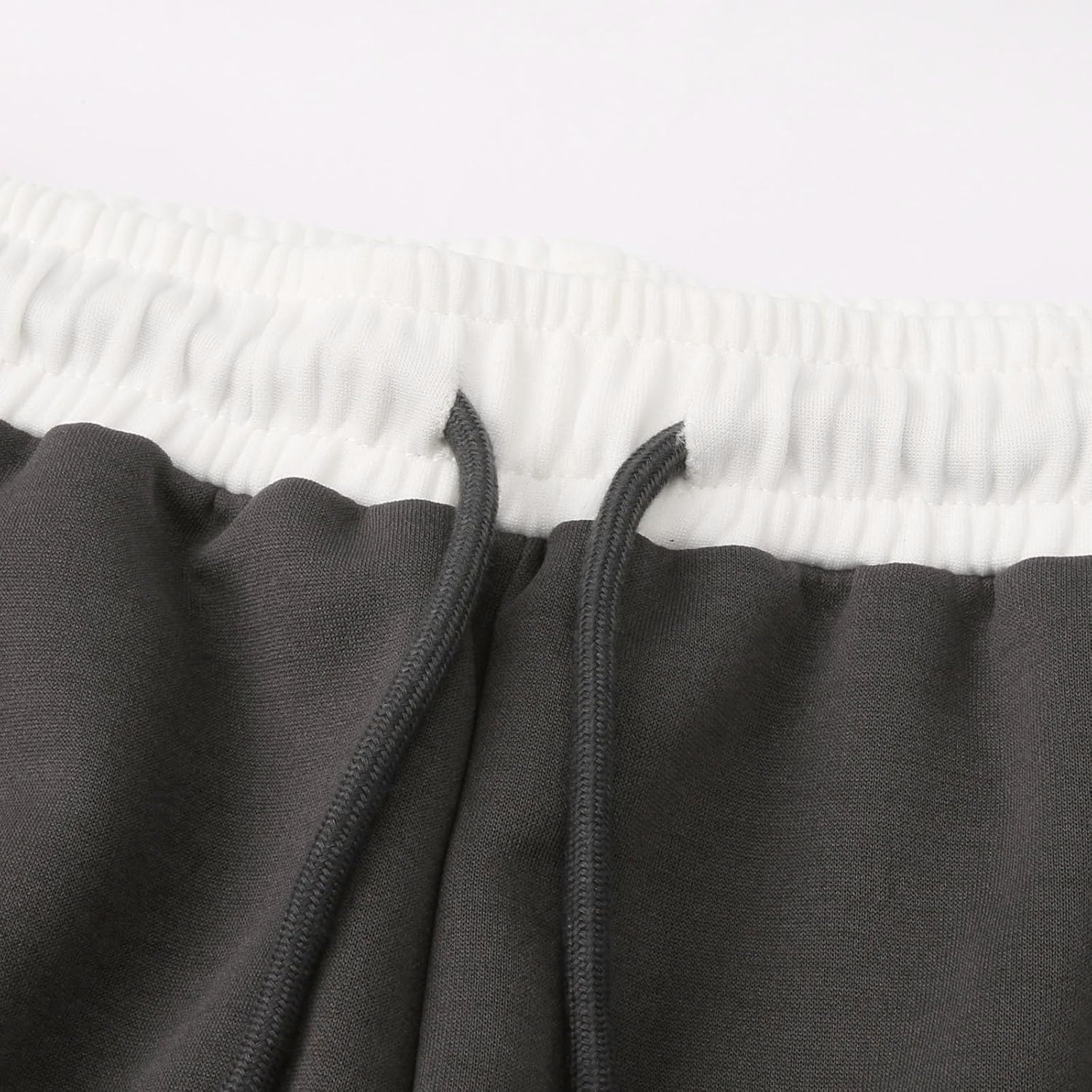 Baggy Tall Wide Leg Sweatpants for Men Lace Up Comfy Loose Wide Legged Lounge Pants Color Block Workout Athletic