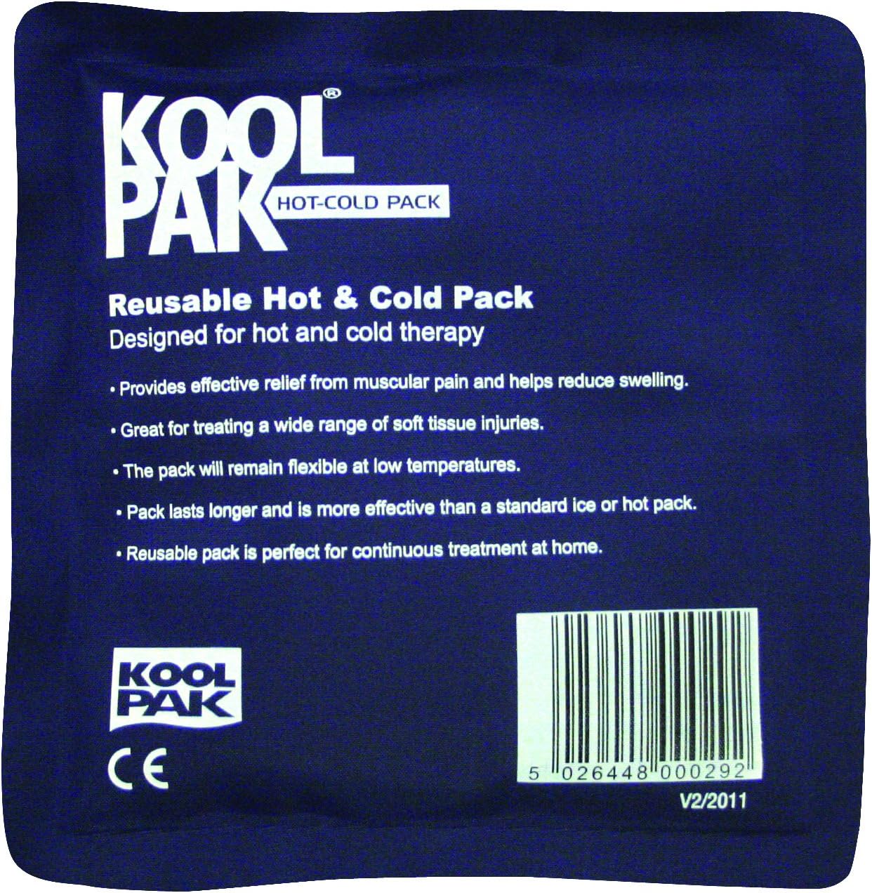 Koolpak Luxury Reusable Hot and Cold Pack 13 x 14cm Pack Options (Pack 20